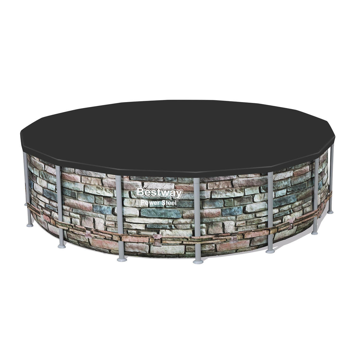 Bestway round cover for Pro Frame pools is weather-resistant and durable.