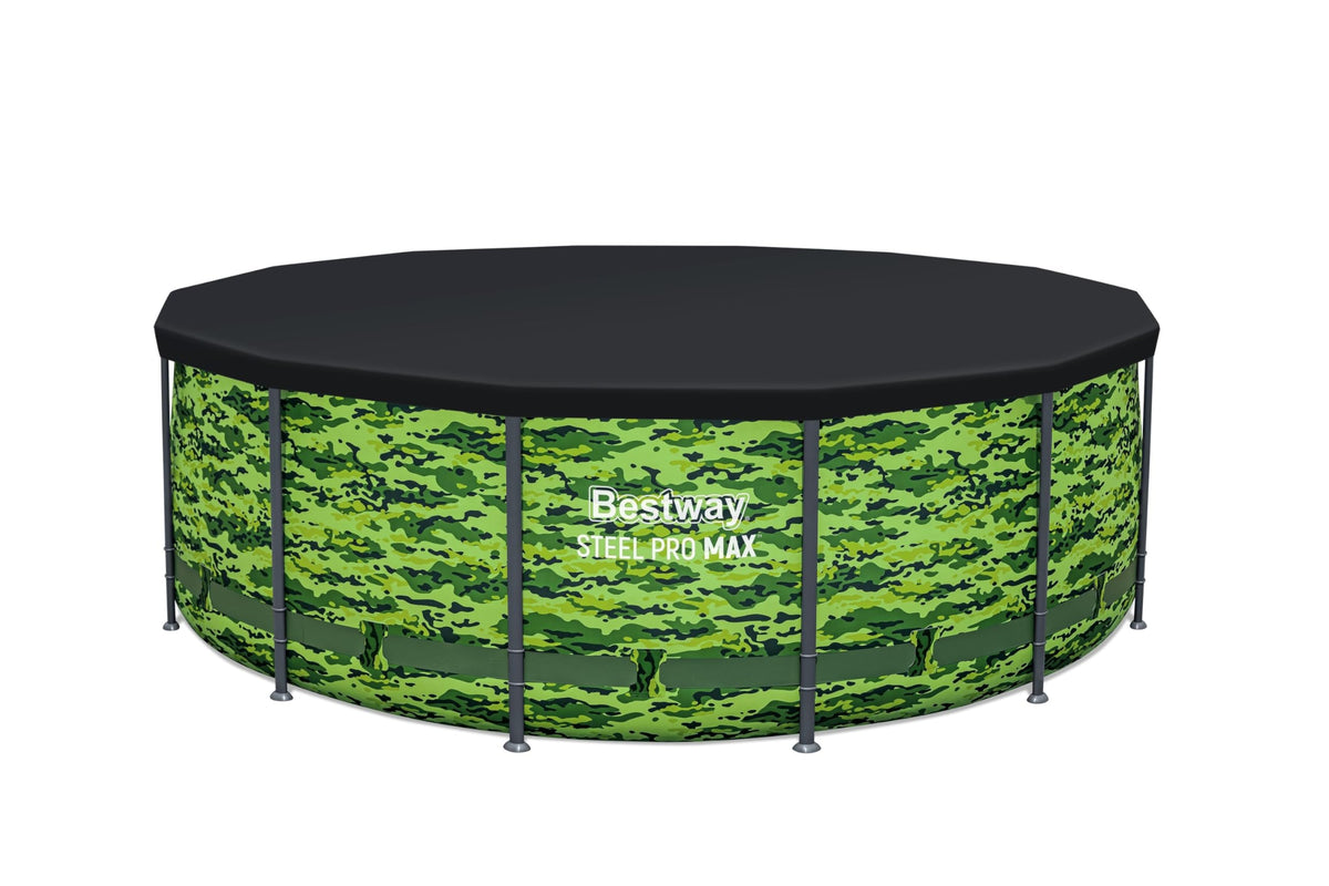 Bestway Steel Pro Max pool frame assembly; quick setup with ClickConnect.