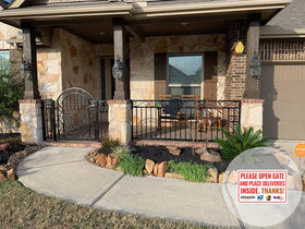 Bestylez delivery sign bright colors boost visibility at gates