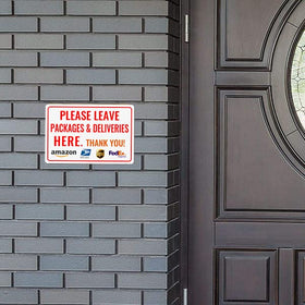 Bestylez delivery sign assembly view shows quick setup on various surfaces