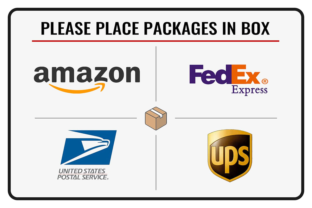 Bestylez delivery sign for outdoor use, hanging display for package placement.