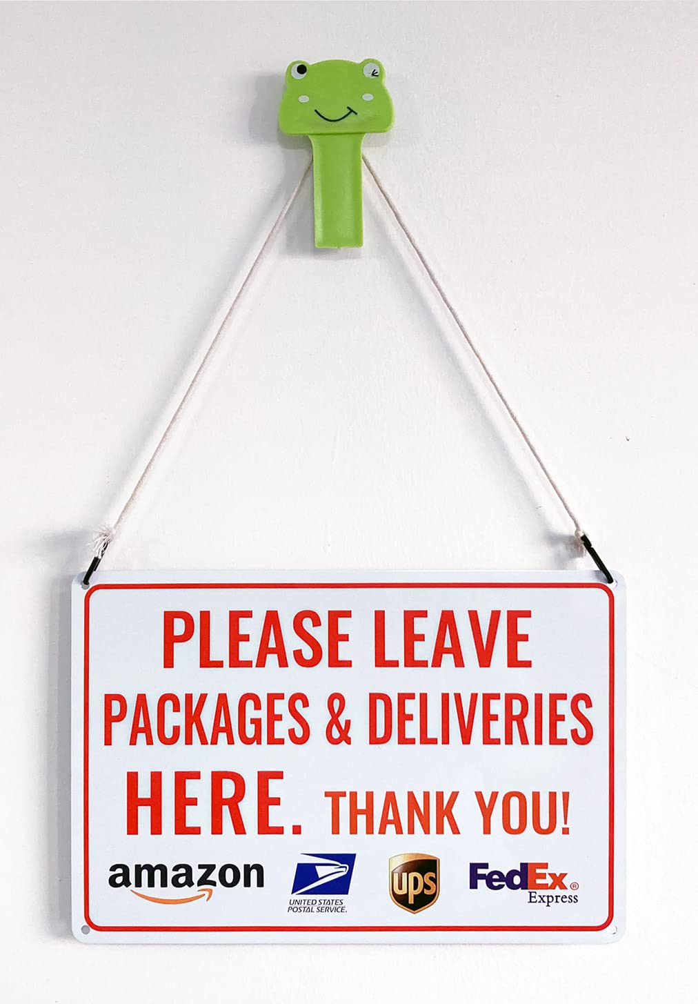 Bestylez delivery sign material detail emphasizes strong aluminum suitable for all weather