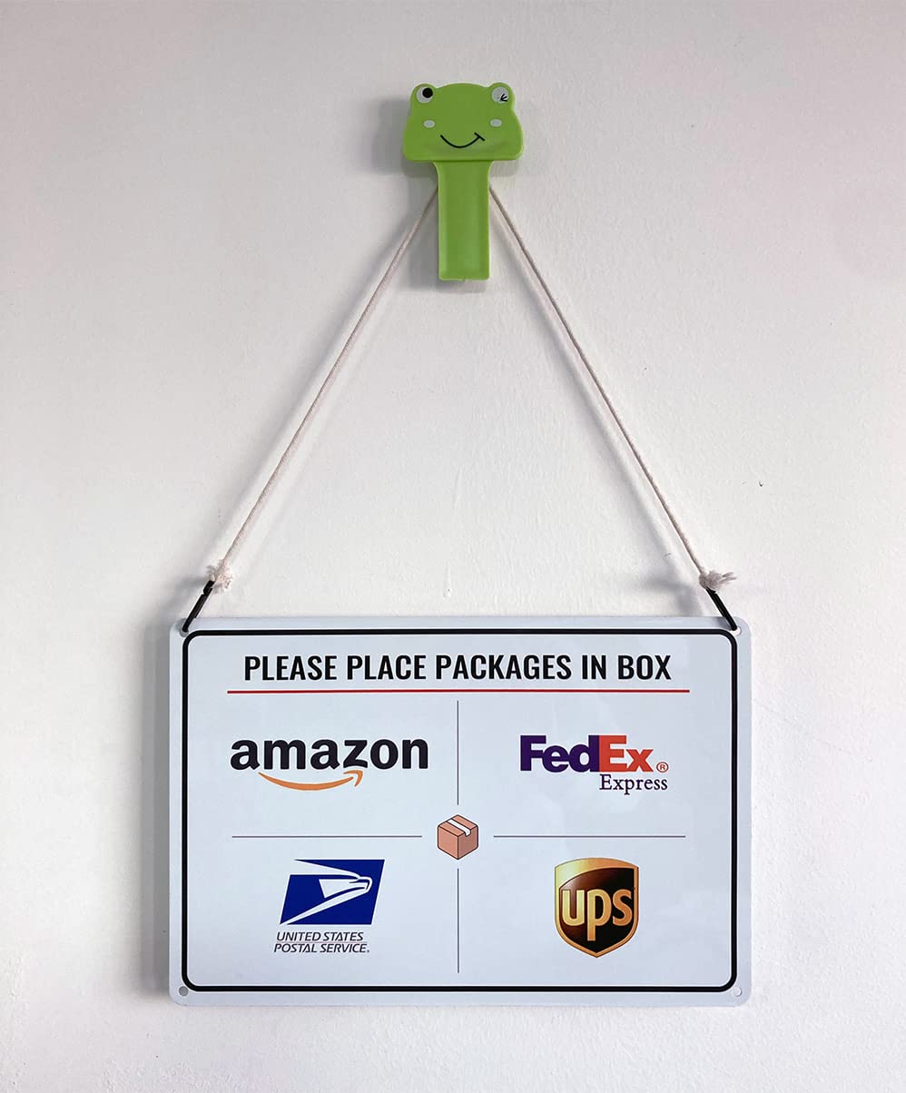 Bestylez delivery sign with pre-drilled holes for easy mounting.