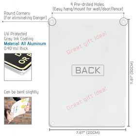 Bestylez Door Sign Work From Home ideal for home offices and front doors