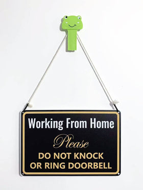 Bestylez Working from Home Sign 12x8 inches boosts visibility