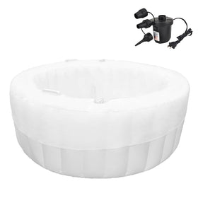 Besutosera birth pool creamy marshmallow side view for safe, comfortable home birth