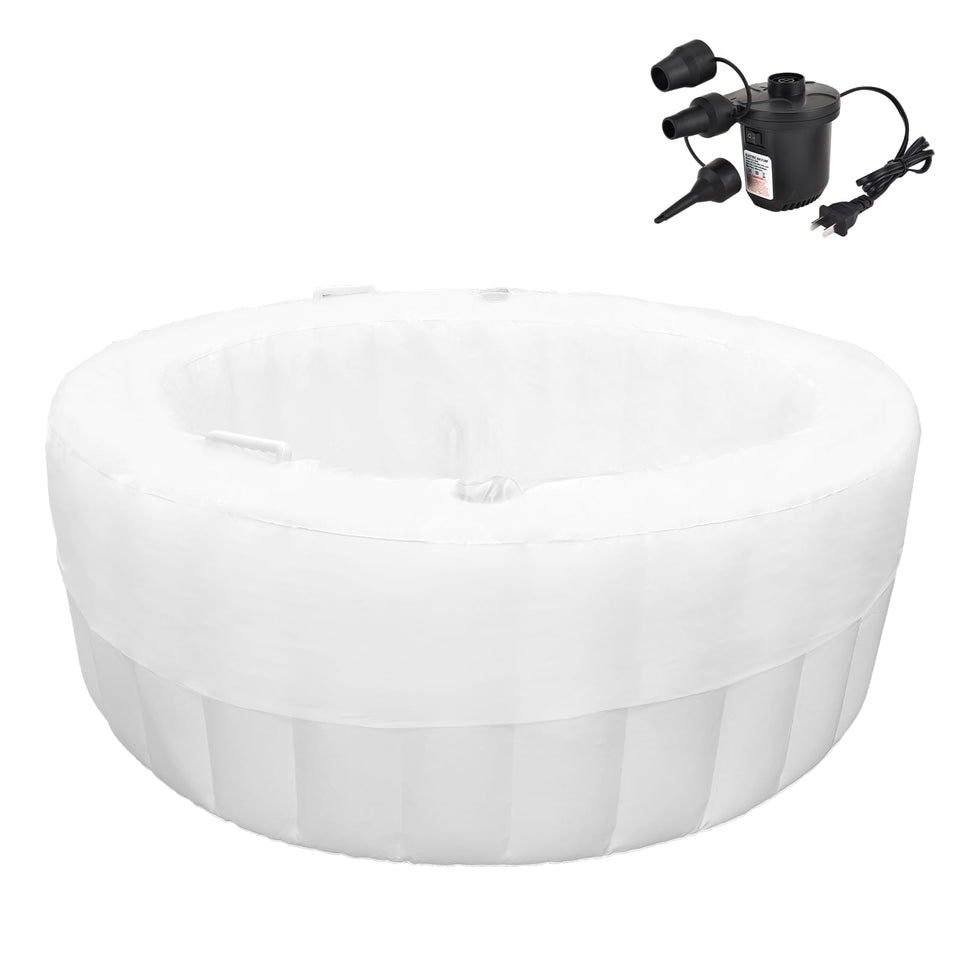 Besutosera birth pool creamy marshmallow side view for safe, comfortable home birth