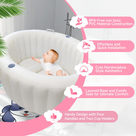 Besutosera birth pool four handles and cup holders for easy entry