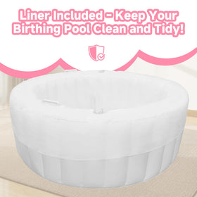Besutosera birth pool integrated pump inflation enables quick setup