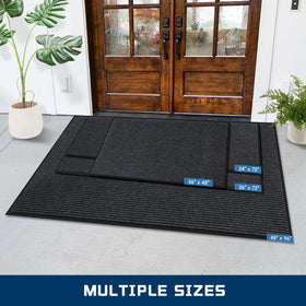 Grey finish complements any decor while hiding dirt between cleanings.