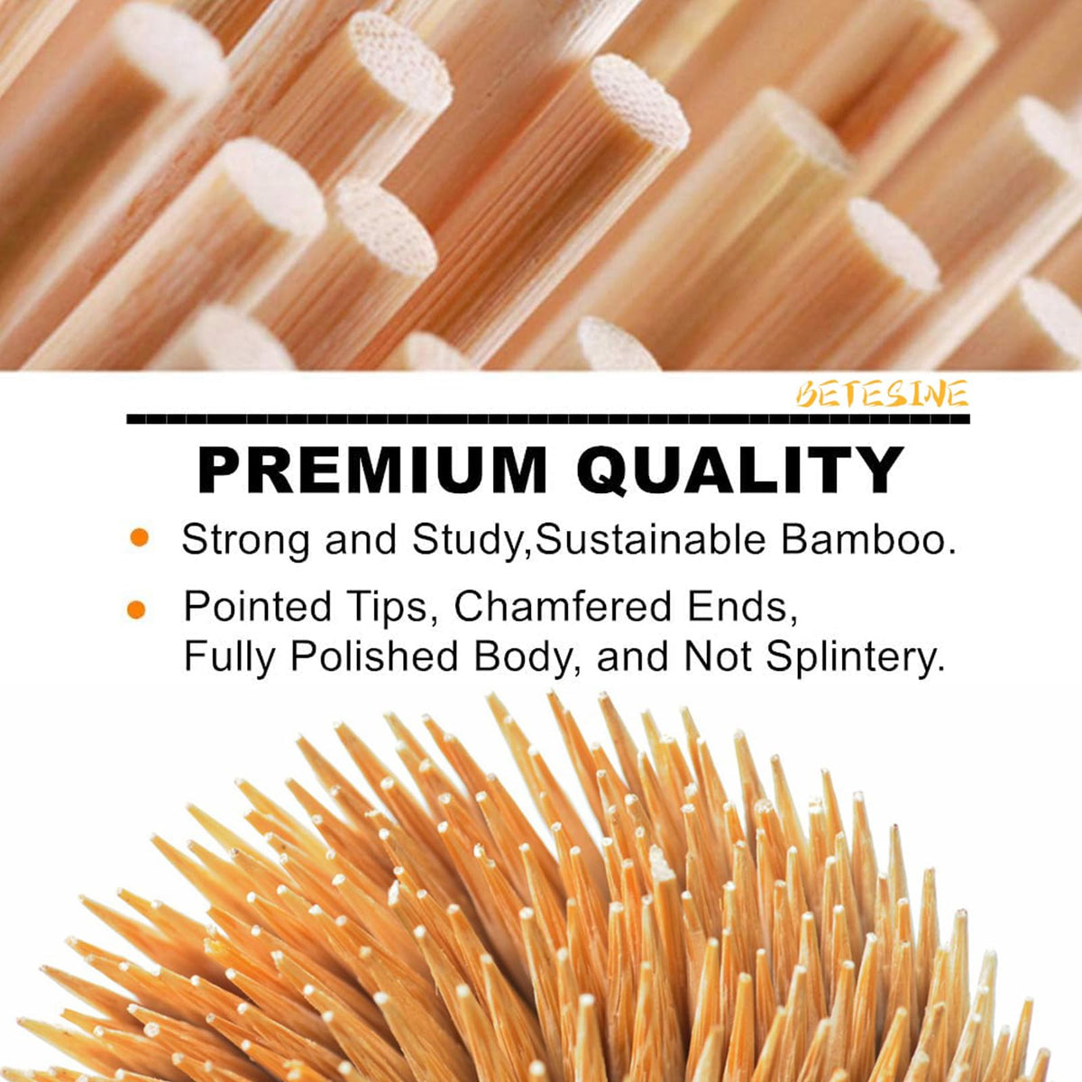 Betesine disposable bamboo roasting sticks enable easy cleanup after fire pit