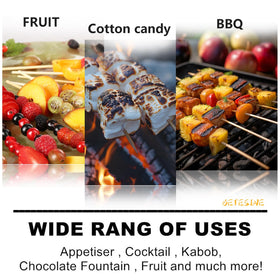 Betesine 100-pack roasting sticks for parties and camping