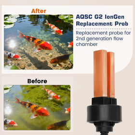 Betollo G2 IonGen replacement probe, cable end detail, includes quick connect for maintenance.