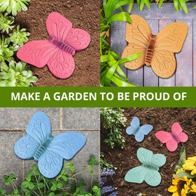 BETONEX butterfly stepping stone mold close-up shows durable ABS material