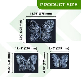 BETONEX butterfly stepping stone mold ready for DIY walkway project