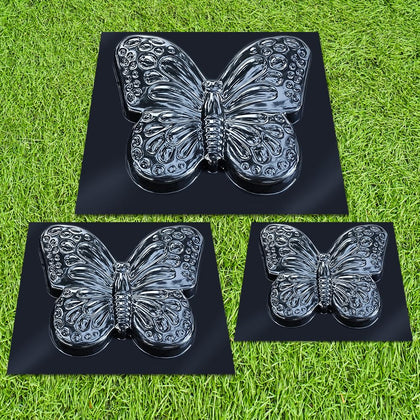 BETONEX butterfly stepping stone mold set view for charming garden paths