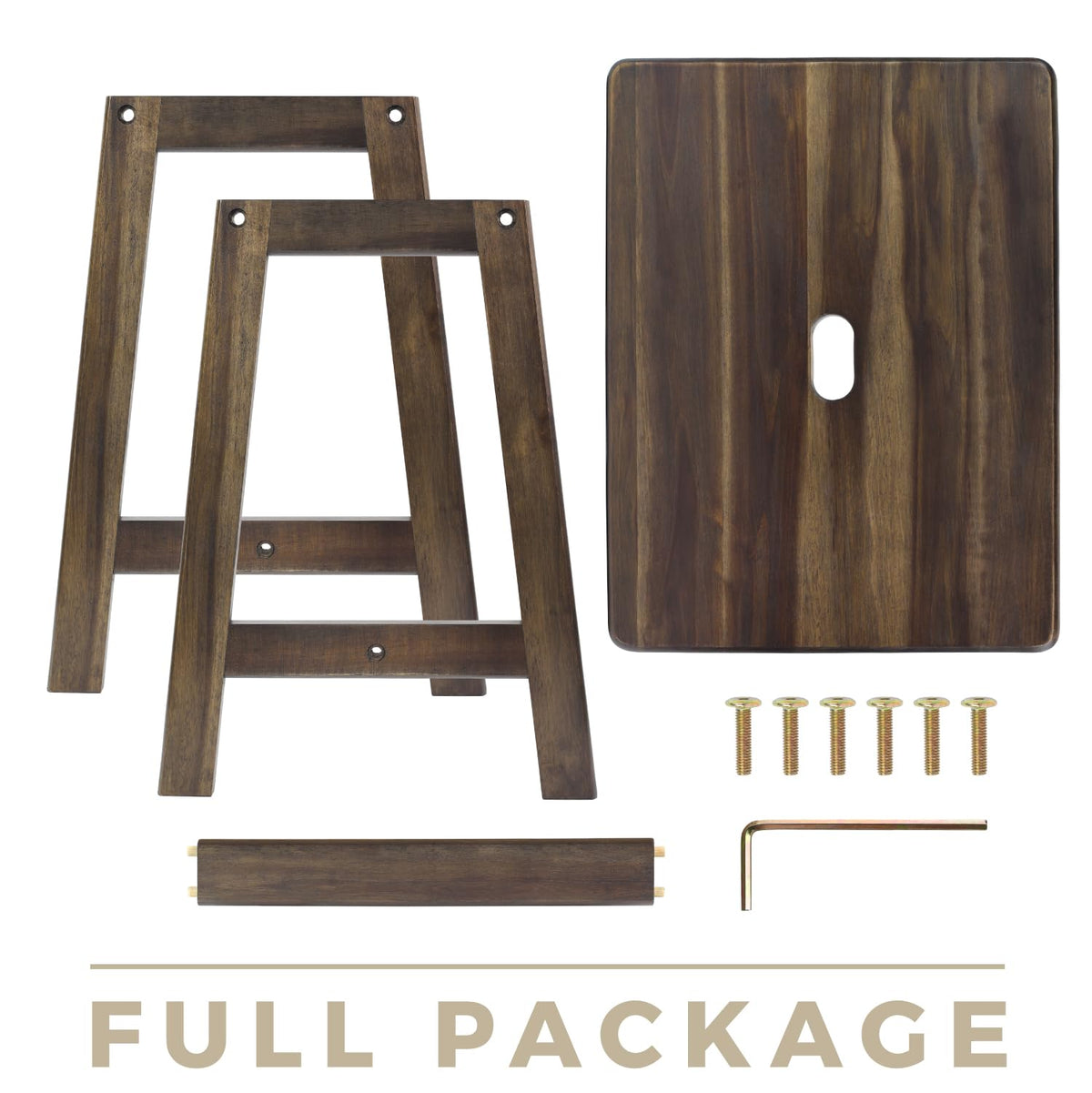 BETSEO Acacia wood classroom-seat stool, durable design for versatile seating.