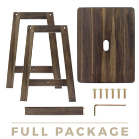 BETSEO Acacia wood classroom-seat stool, durable design for versatile seating.