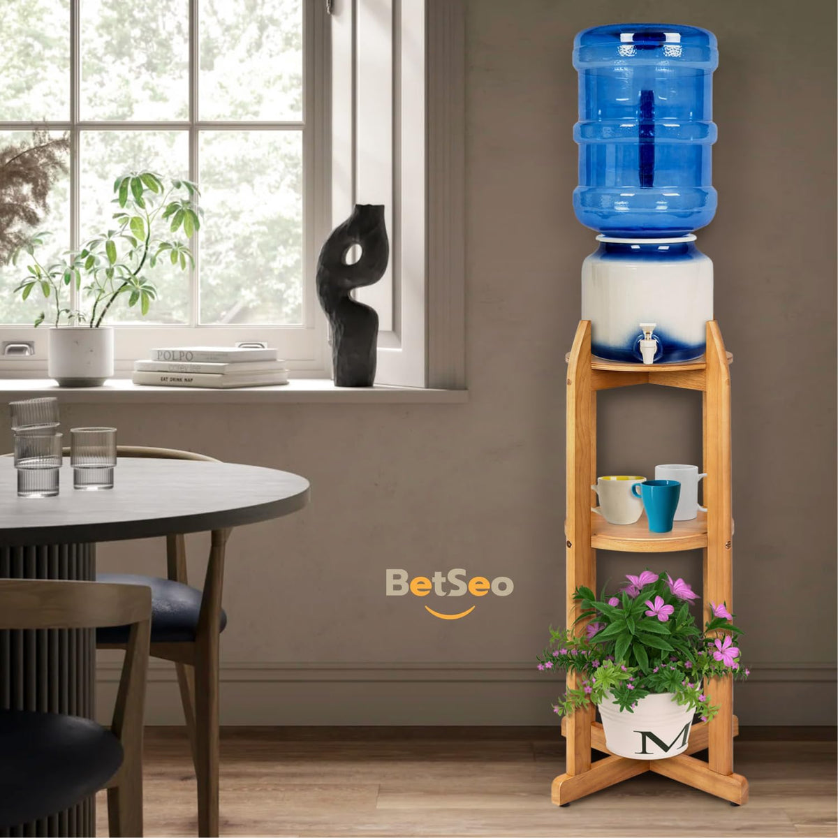 BETSEO versatile stand in a kitchen setting for hydration