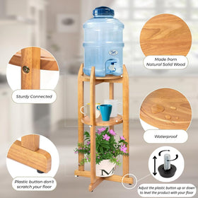 BETSEO floor stand shown with hardware included and ready for setup