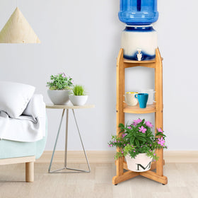 BETSEO stand supports 1-5 gallon bottles with a stable base