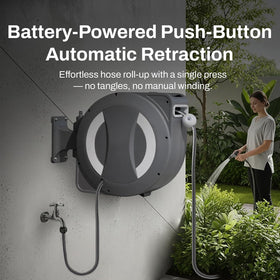 Betta EaseReel dual hose length controls for precise length adjustment