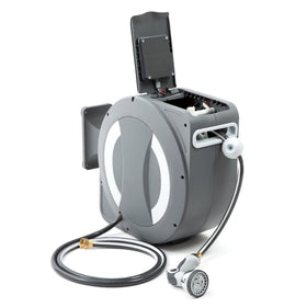 Betta EaseReel includes micro-USB charger and mounting anchors