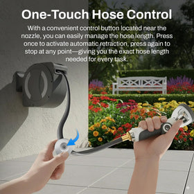Betta EaseReel retractable hose with push-button automatic retraction
