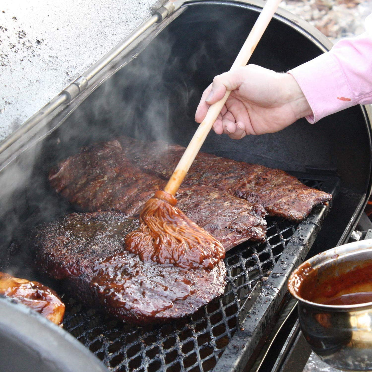 Better Grillin Bastin Mop head designed for easy cleanup after grilling.