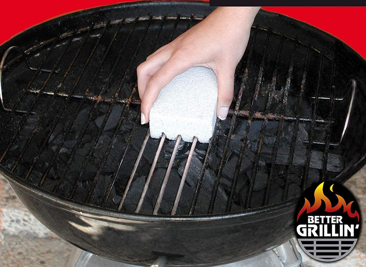 BETTER GRILLIN' Scrubbin Stone requires minimal effort after a cooled grill