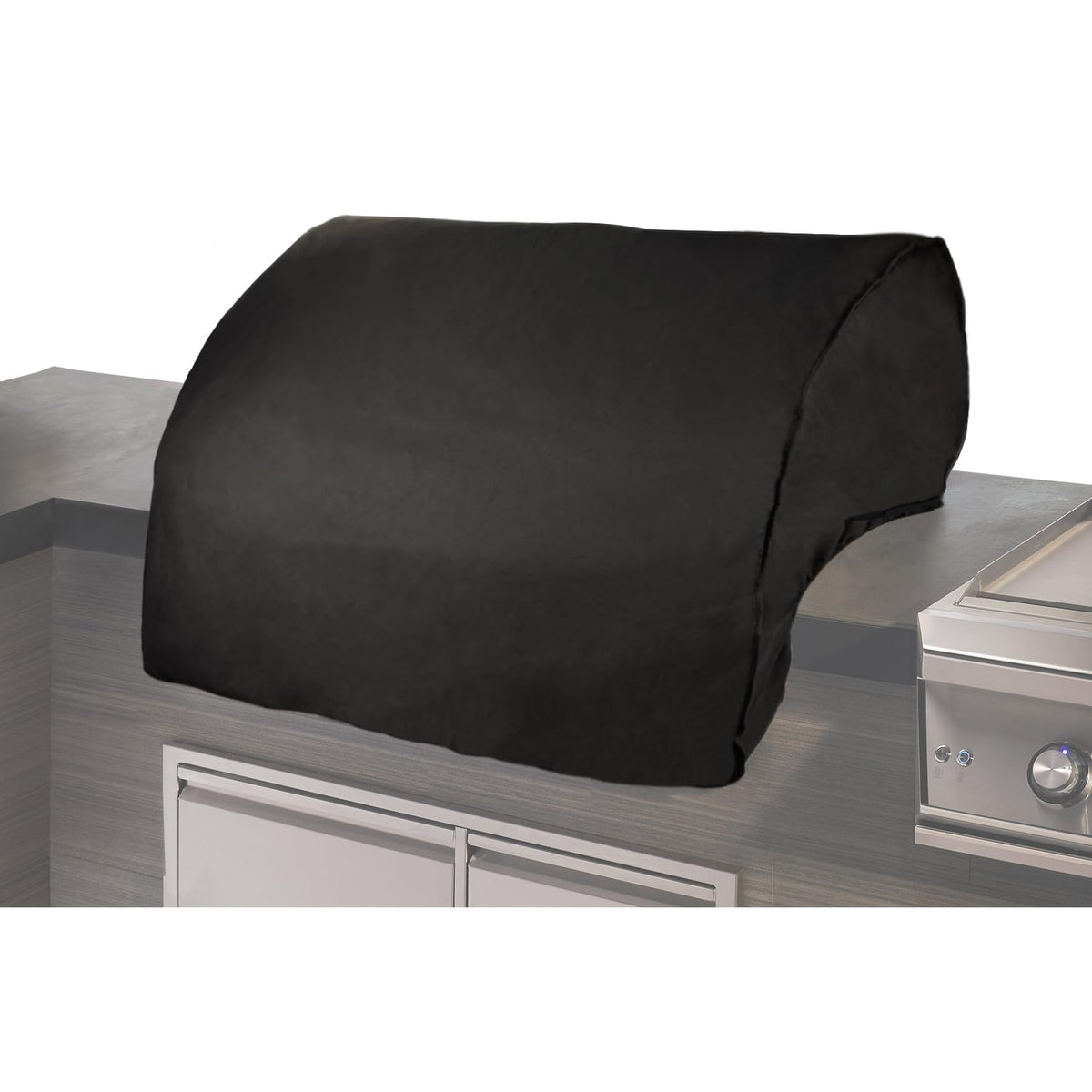 Beurbcikue 42-inch built-in grill cover protects grills from weather and debris.