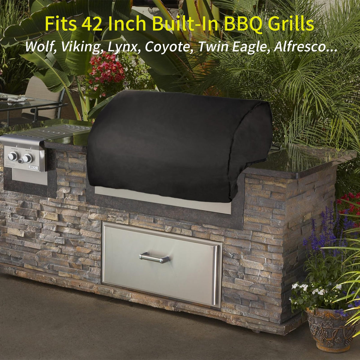 Beurbcikue compatible with Lynx, Wolf and Viking built-in grills.