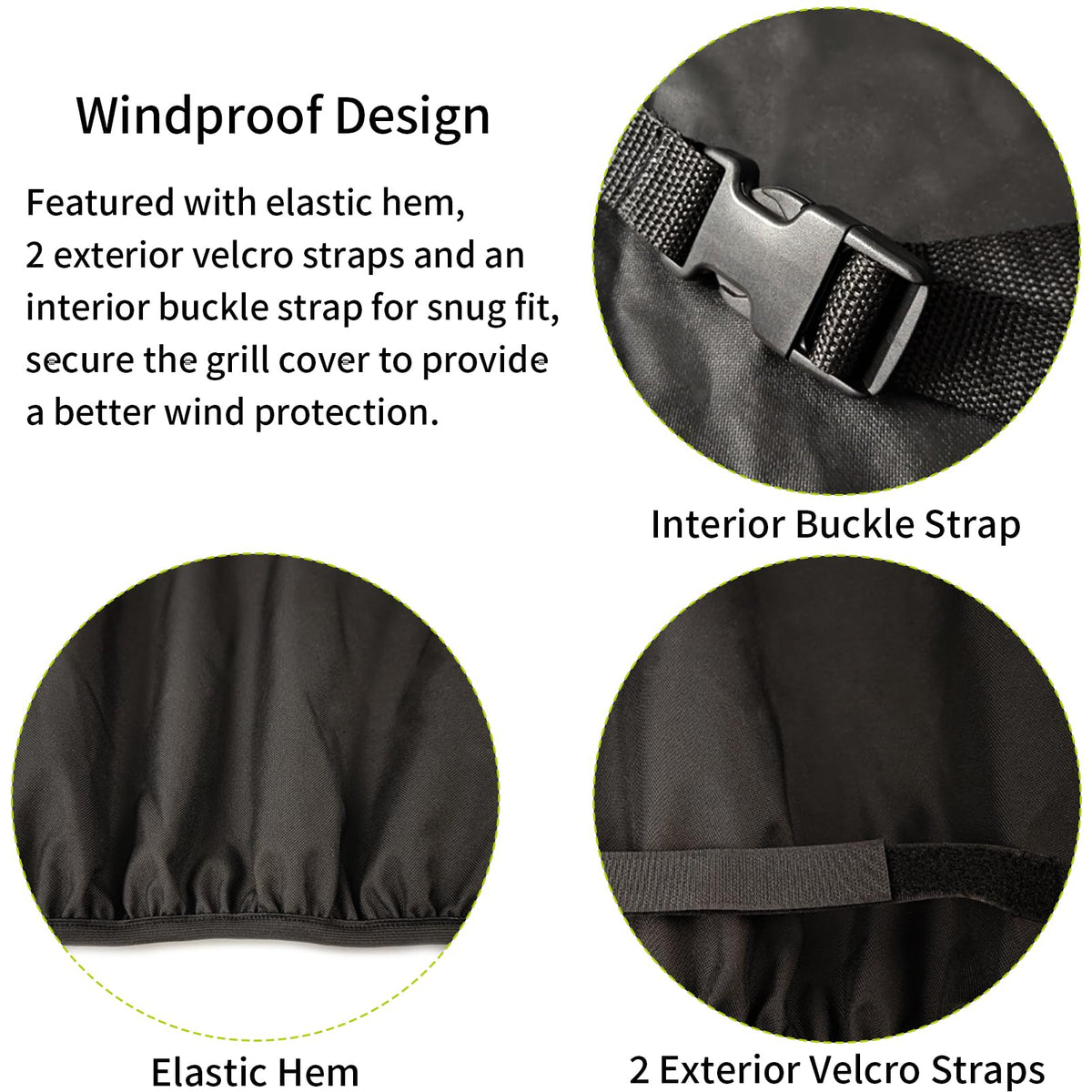 Beurbcikue durable tear-resistant fabric withstands outdoor conditions.
