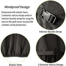 Beurbcikue durable tear-resistant fabric withstands outdoor conditions.