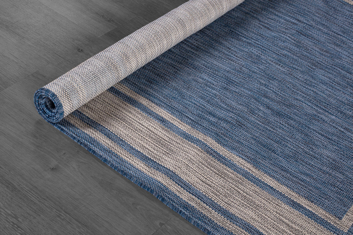Beverly Rug kid-pet friendly 9x12 navy protects feet in busy outdoor zones