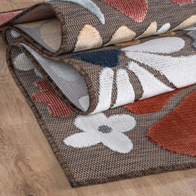 Beverly Rug living room terracotta tone adds warmth and elegance.