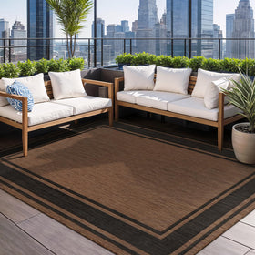 Beverly Rug made-in-turkey label signals craftsmanship and reliable outdoor performance.