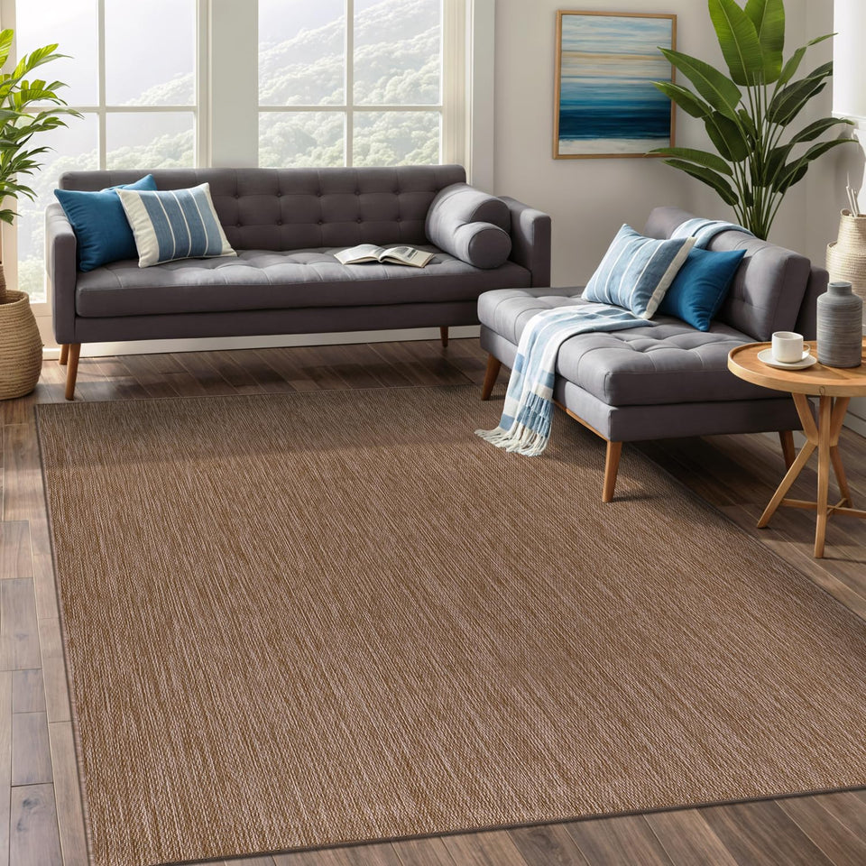 Beverly Rug outdoor rug 8x10 enhances patios with easy maintenance.