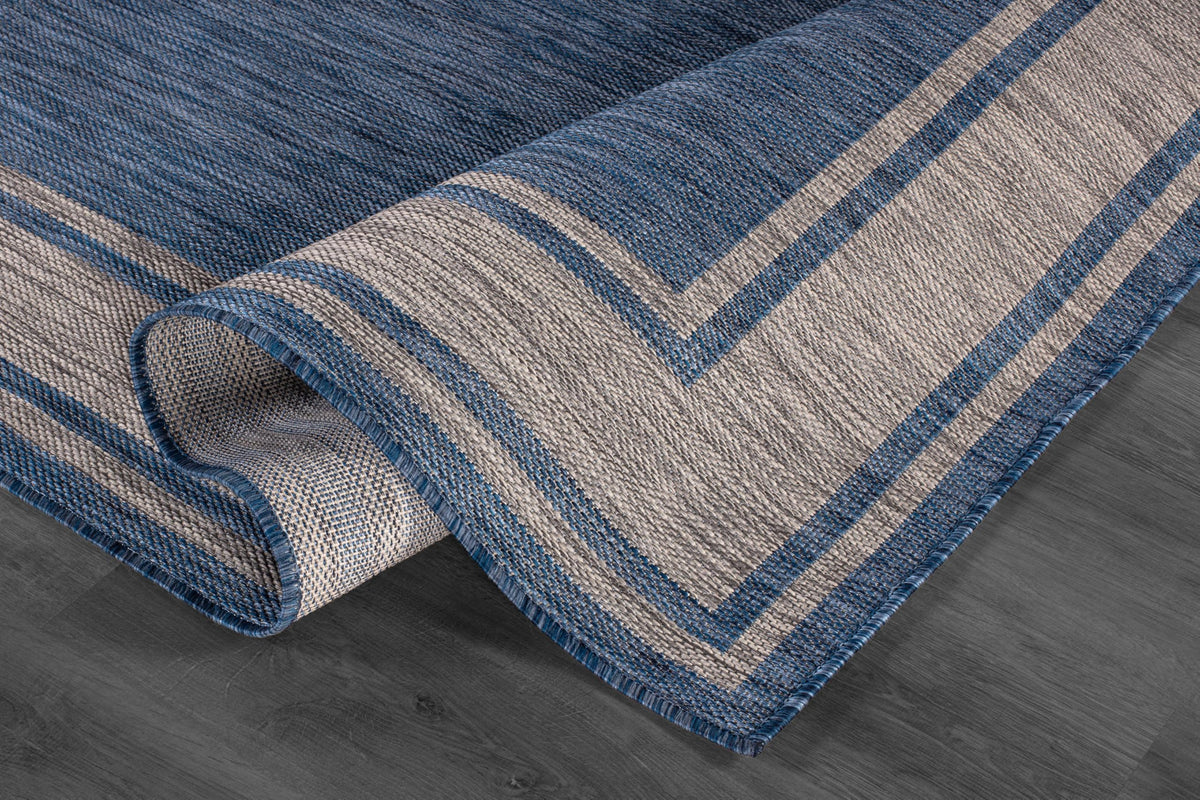 Beverly Rug patio deck outdoor carpet with durable border design