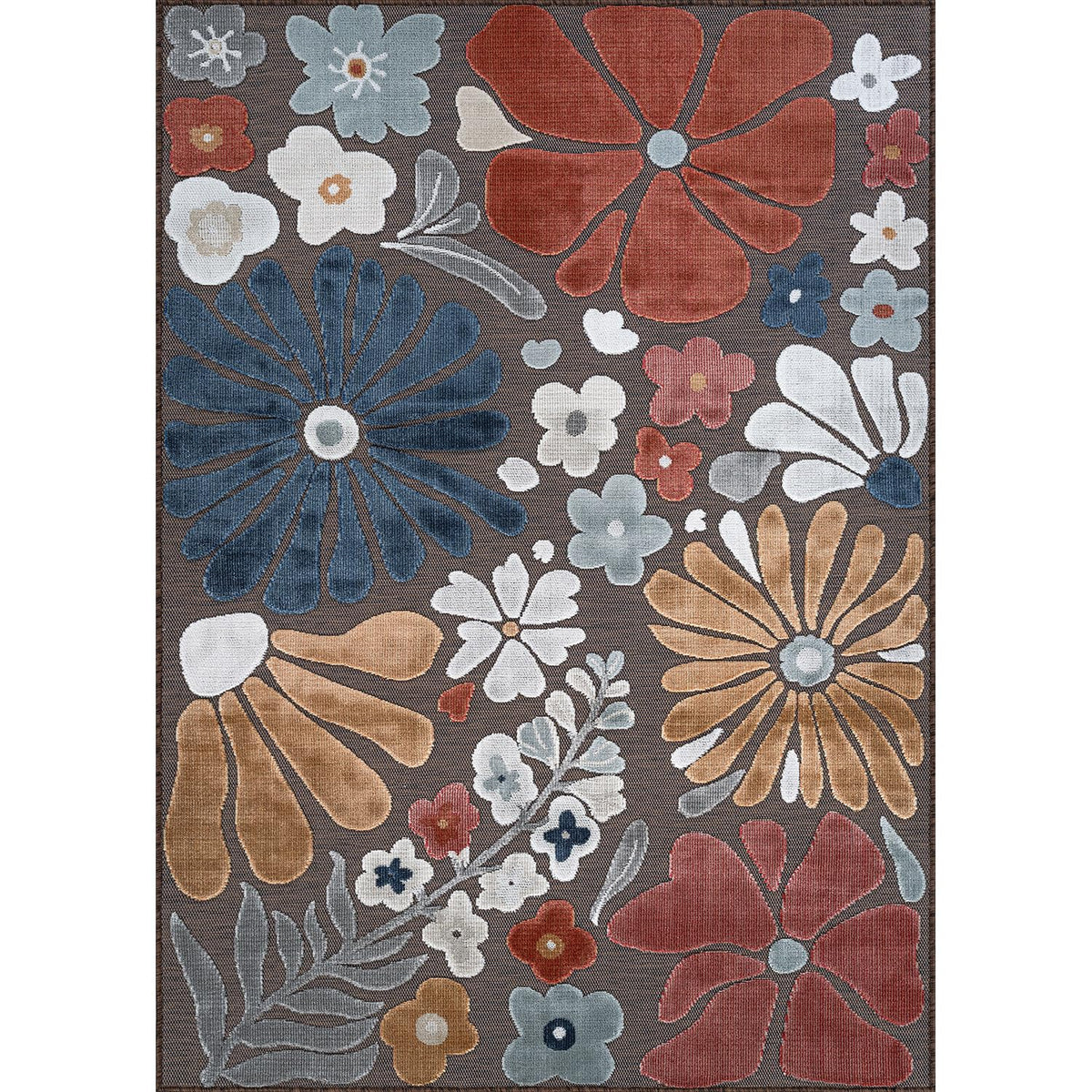 Beverly Rug patio garden floral pattern for versatile outdoor decor.
