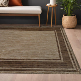 Beverly Rug poolside terrace adds style to outdoor lounge spaces.