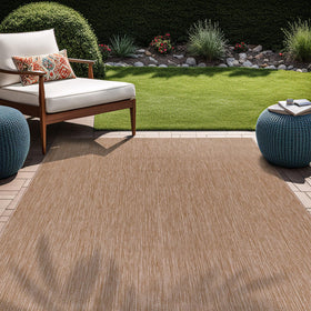 Beverly Rug quick-drying outdoor rug for fast cleanup after rain.