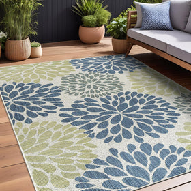 Beverly Rug UV-resistant colors retaining brightness in bright sun