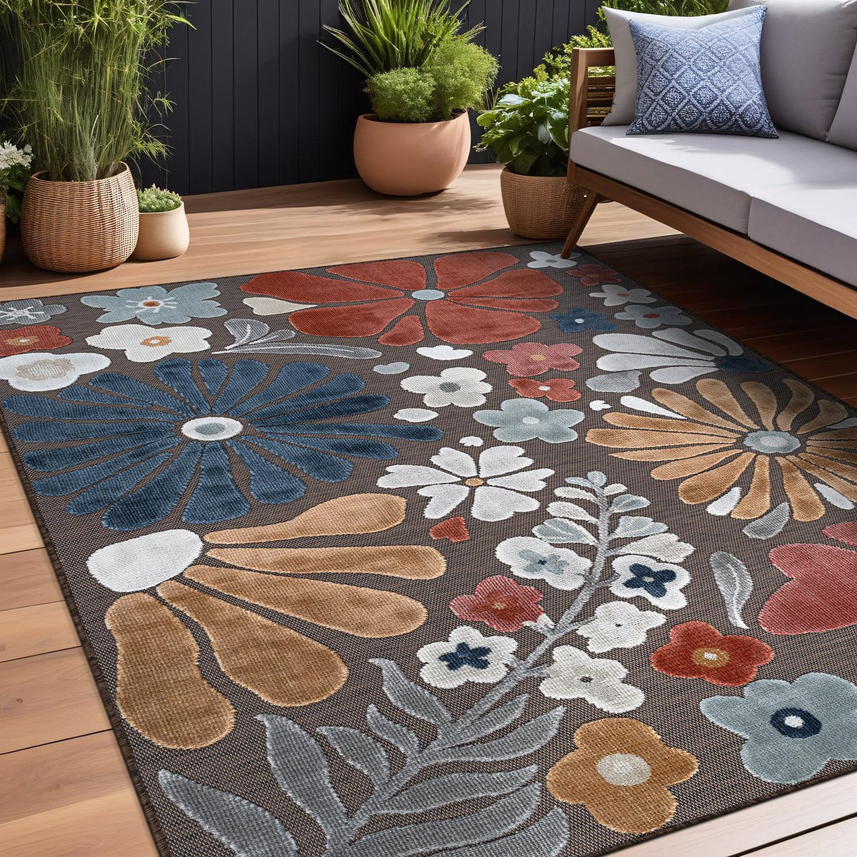Beverly Rug washable polypropylene fiber makes spot cleaning easy.