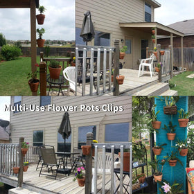 Beviever hanging clips mounting easily on trees or walls.