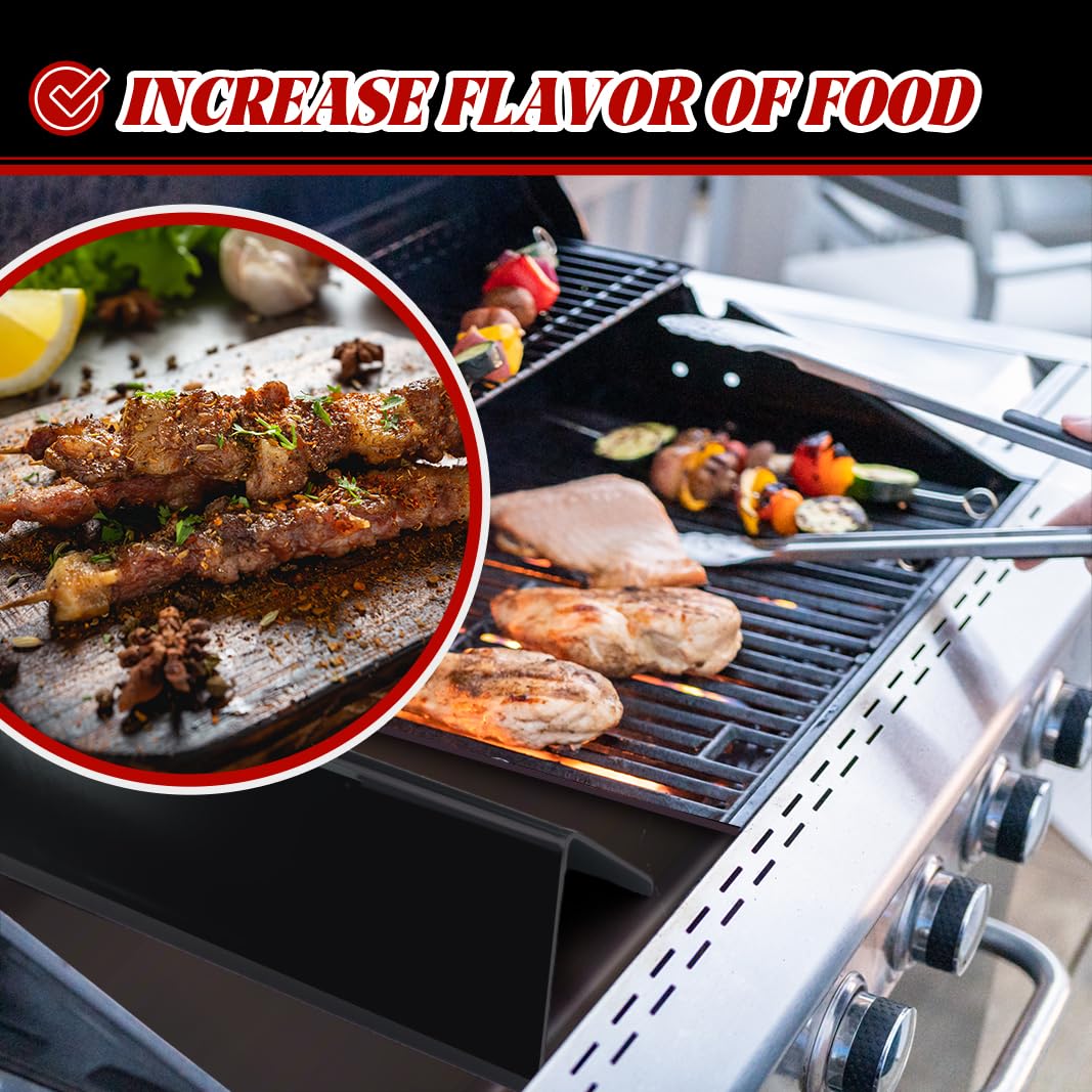 Bewesazy flavorizer bars promote even heat, aiding consistent cooking across the grate.