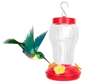 Bexter hummingbird feeder mounted on patio for stable feeding.