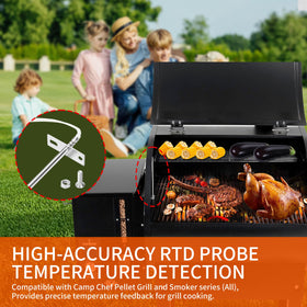 Bezmaksas RTD replacement for Camp Chef pellet smokers improves heat management.