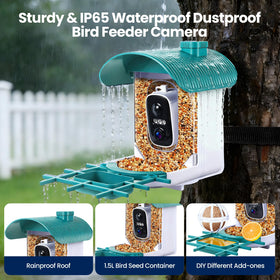 BFECUCA large-capacity feeder reduces refills and attracts more birds.