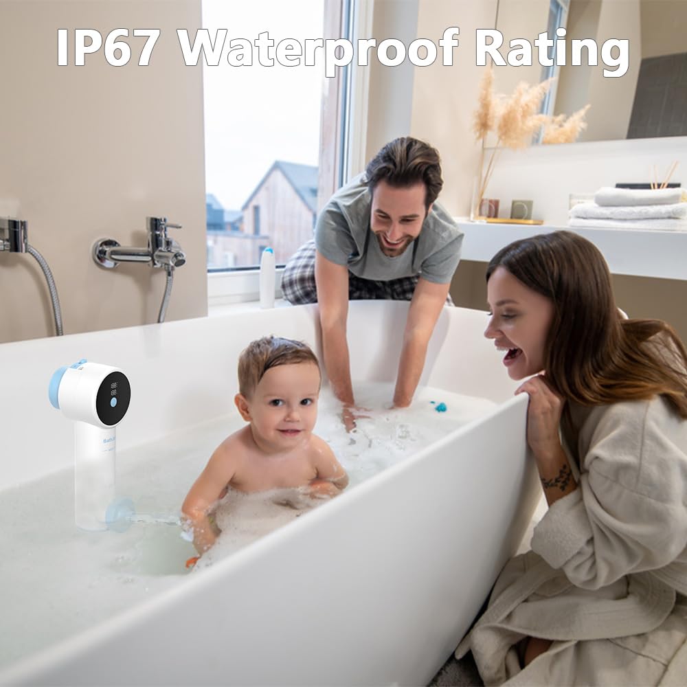 BFJOG bath jets include a digital display for battery and water temperature monitoring.